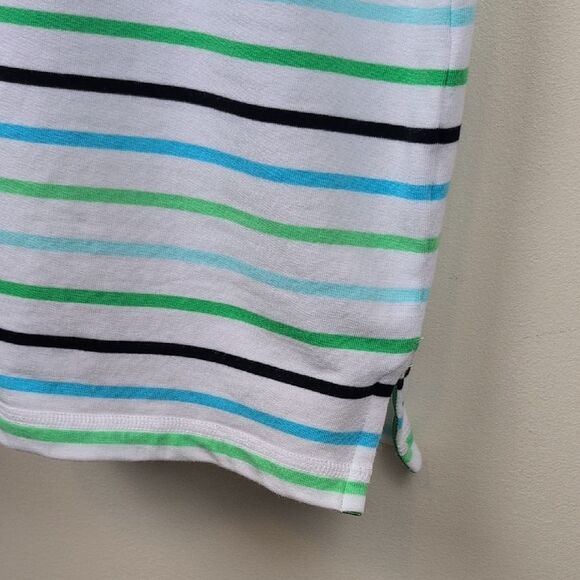 Talbot's T By Talbot's Short Sleeve Dress - Vast Multi Stripe Size XL - Picture 5 of 10